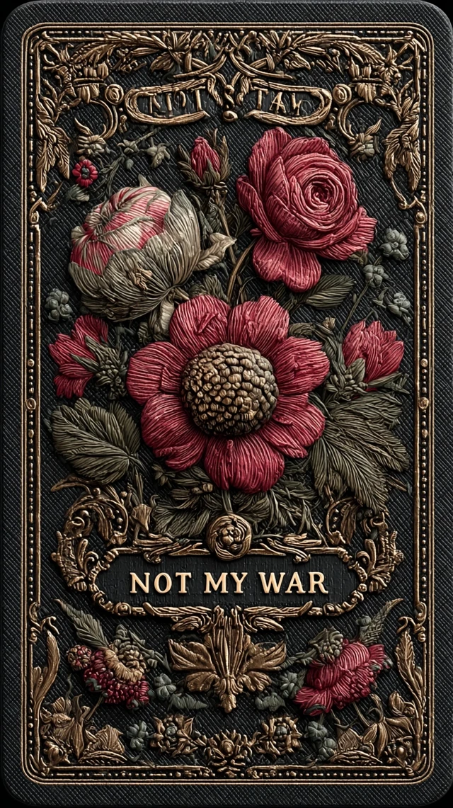 Gaming Card Not My War Skull Design