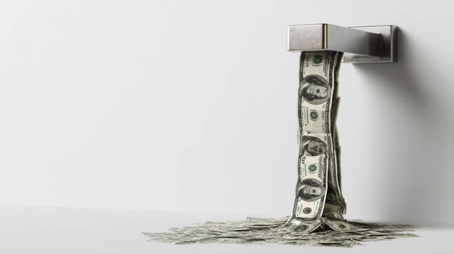 Money Faucet Abstract Financial Concept