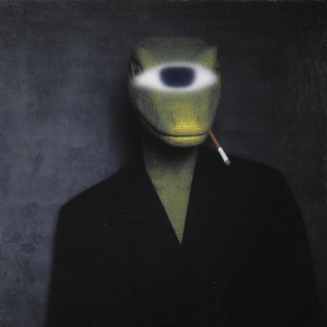 Lizard King Surreal Portrait