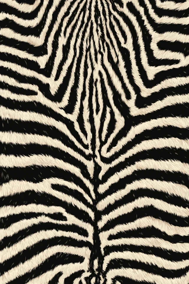 Zebra Skin Pattern Seamless Illustration