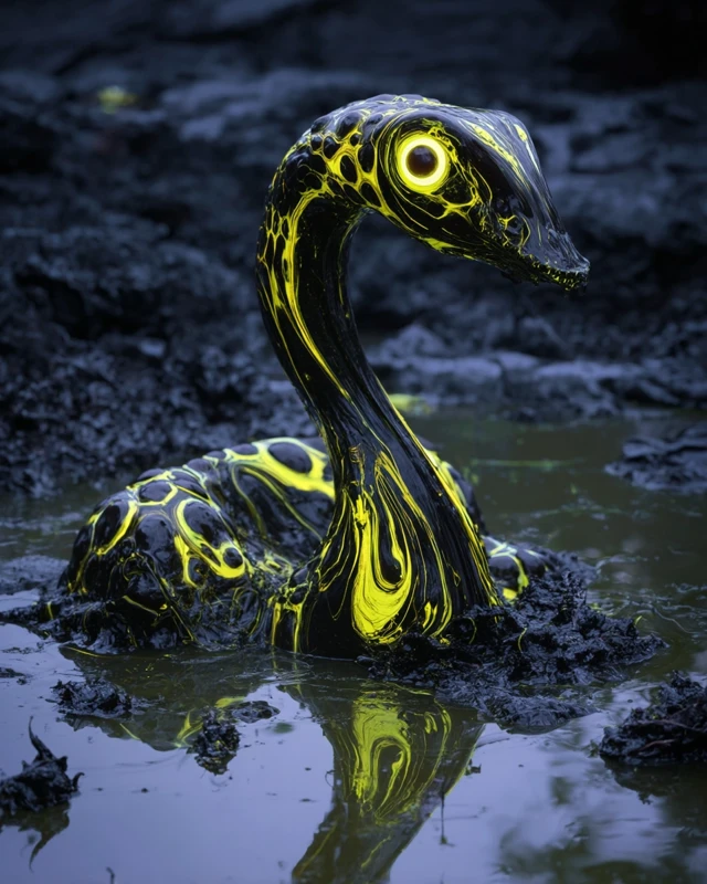 DMT Swamp Monster Emerging From Sludge
