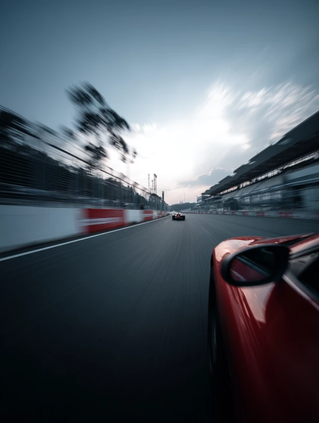 Racing Track Onboard Slow Shutter Speed