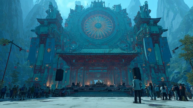 Futuristic Zen Heartbeat Psytrance Cinematic Art