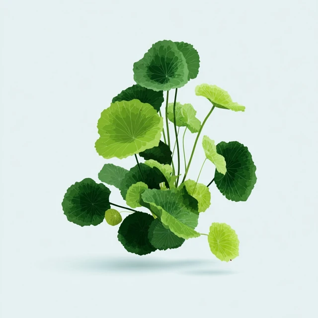 Centella Plant Vector Illustration Design