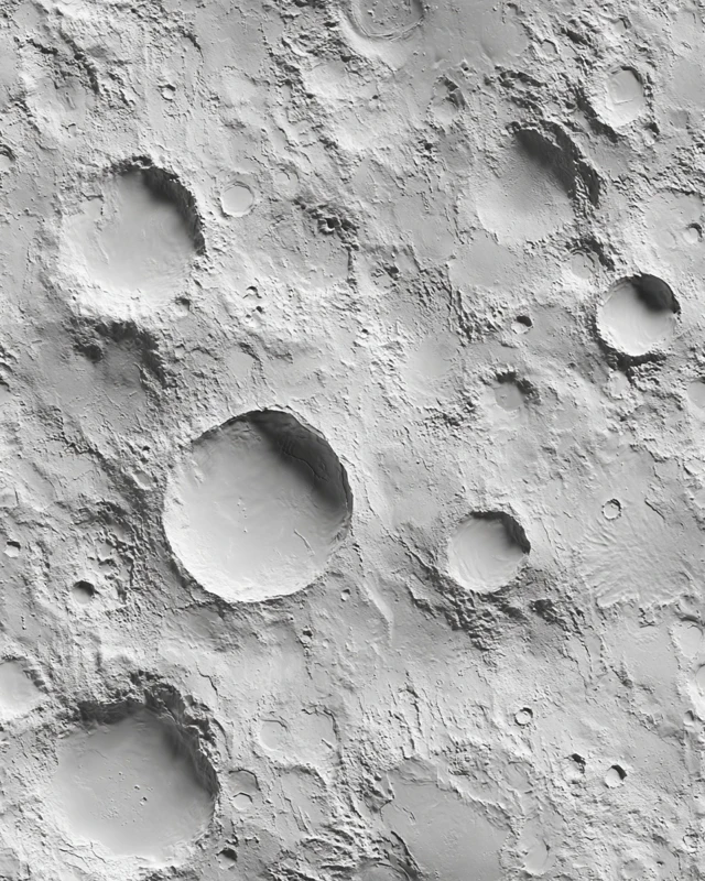 Lunar Surface Texture Seamless Pattern Design