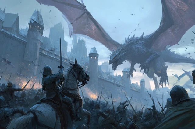 Epic Siege Battle Undead Forces vs City Walls