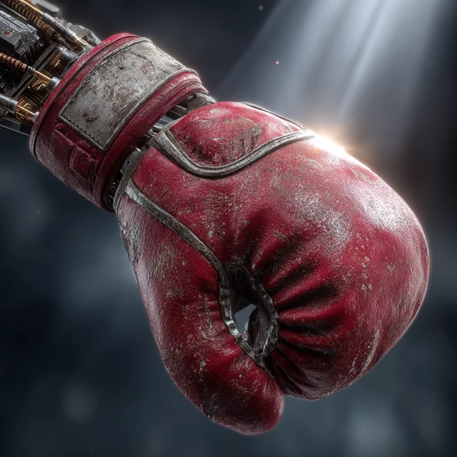 Robotic Boxing Glove Cinematic Scene