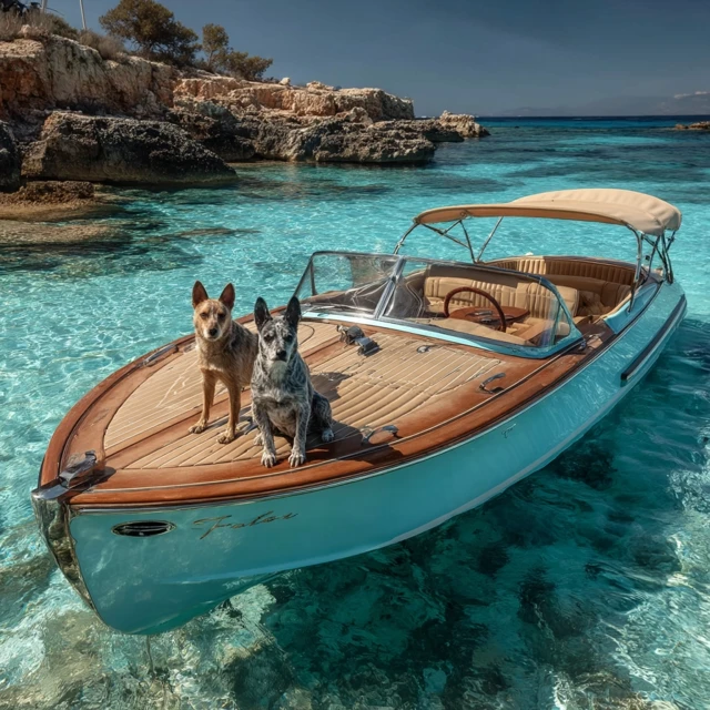 Mediterranean Dayboat Paradise with Dogs Ibiza Waters
