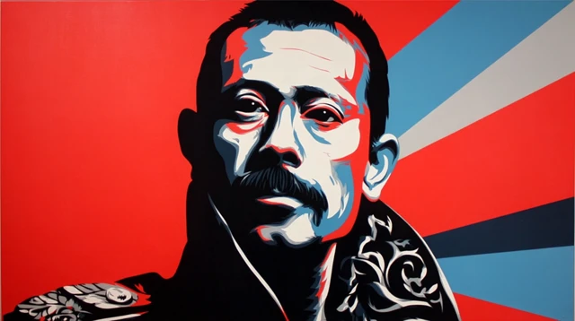 Freddy Mercury Portrait Art by Shepard Fairey