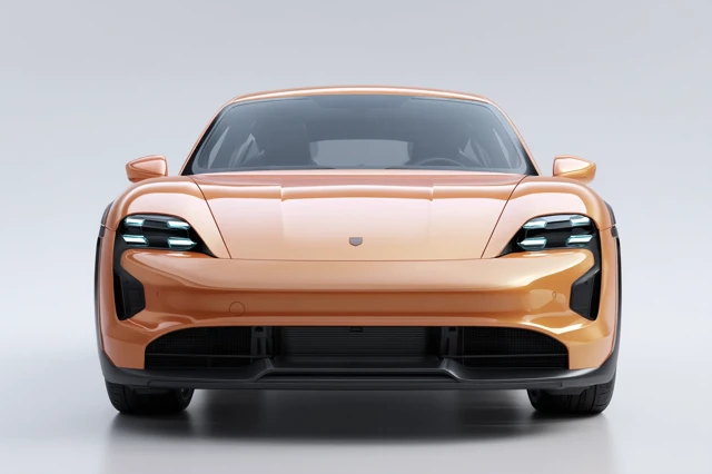Minimalist Electric Car Design Render High End Appearance
