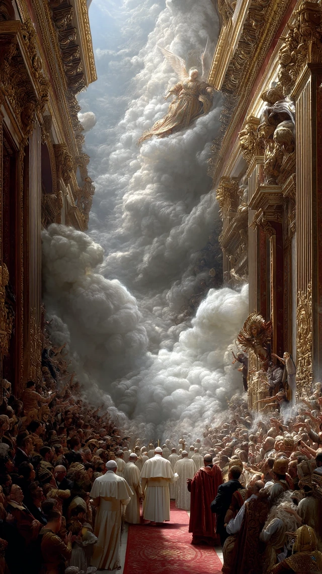 Pope Francis Ascension Angels and Divine Welcome