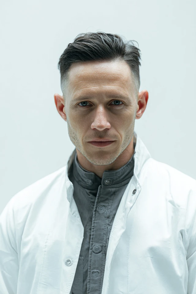 SciFi Passport Photo Futuristic Scientist