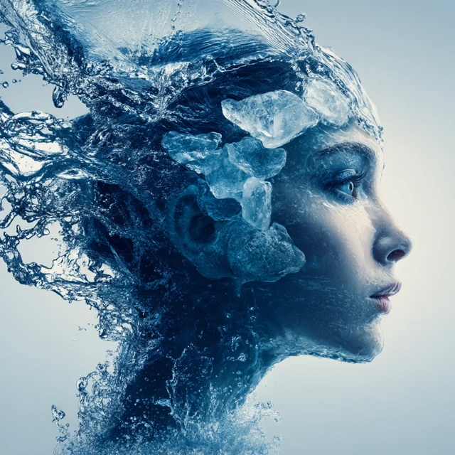 Mermaid Fusion Water and Ice Art