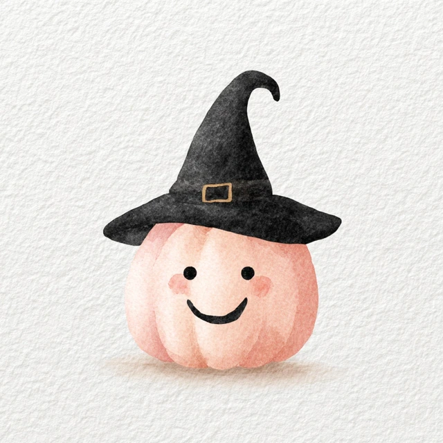 Cute Pastel Halloween Jack o Lantern
