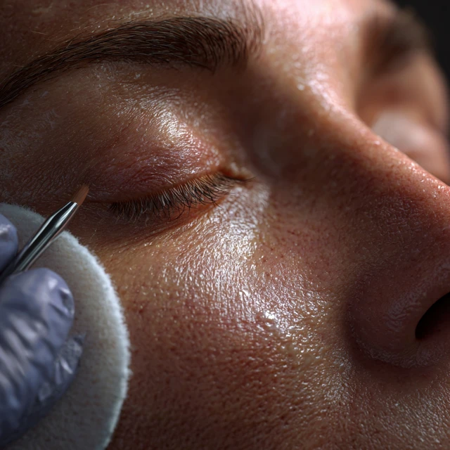 Skincare Treatment Macro Close Up Dermatological Procedure