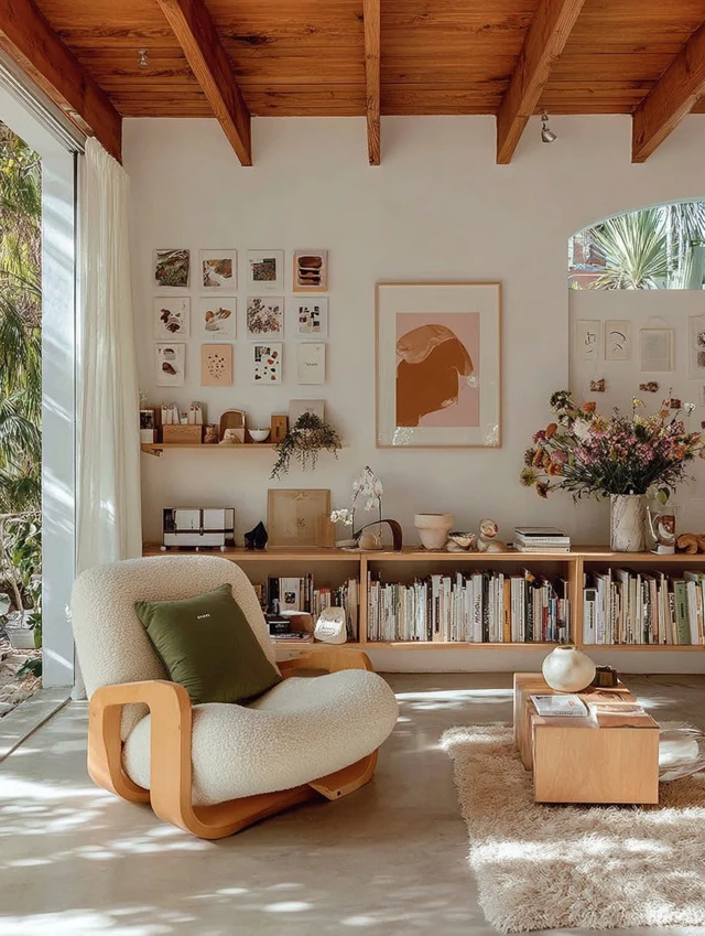 Modern Japandi Interior Design with Warm Tones