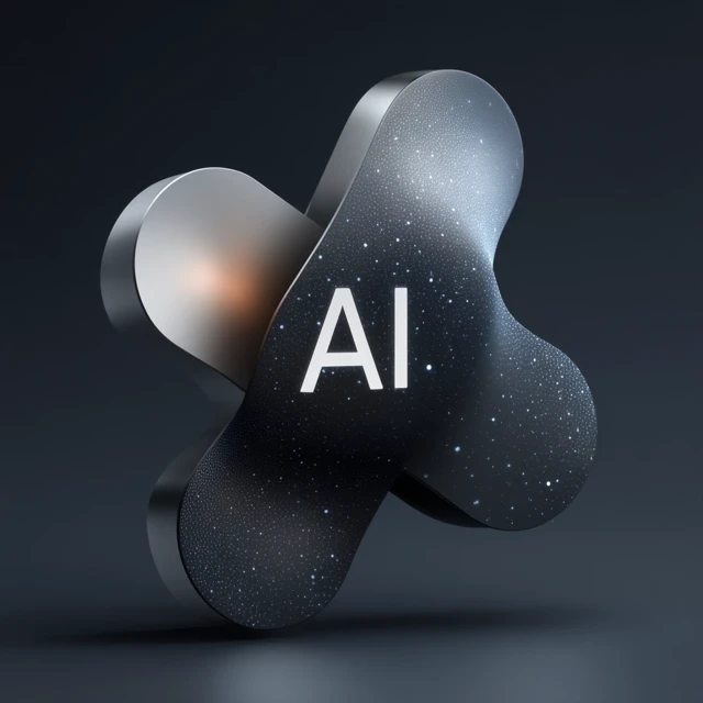 AI Logo Design Futuristic Minimalist 3D
