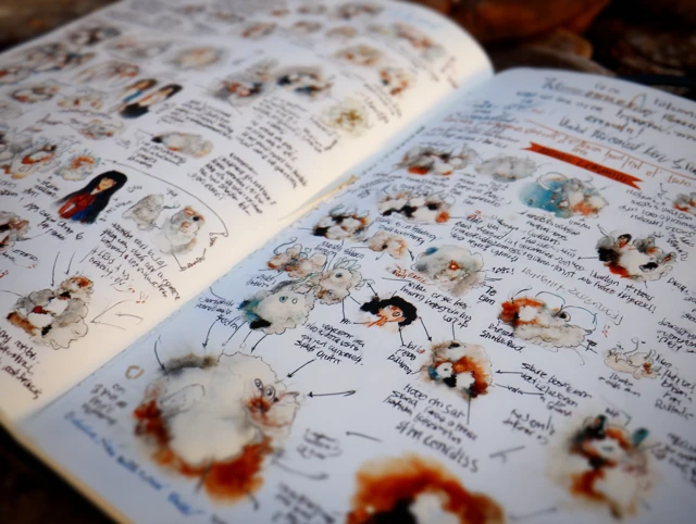 Childs Alien Animal Journal Illustrations