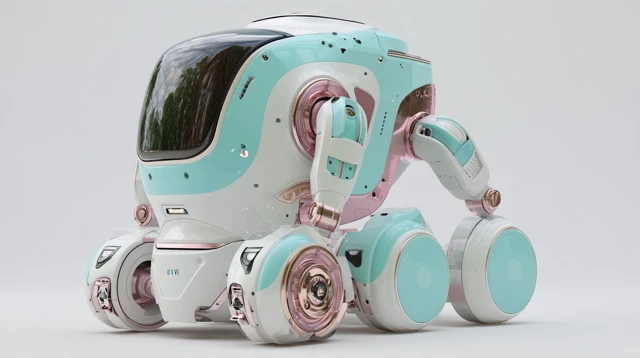 Medical Assistance Robot Futuristic Design