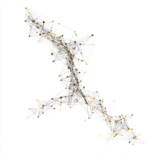 Constellation Arrow 3D Rendering Stars Connection Isolated