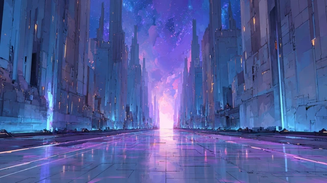 Futuristic Sci-Fi Cityscape