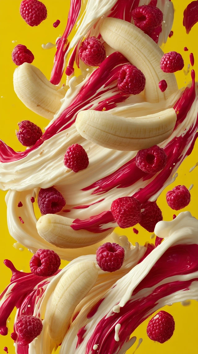 Banana Raspberry Tornado Ad