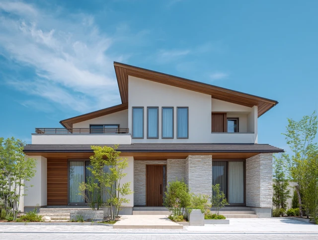 Stylish Model House in Japan Modern Exterior