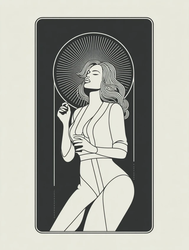 Jennifer Lopez Tarot Card Graphic Art