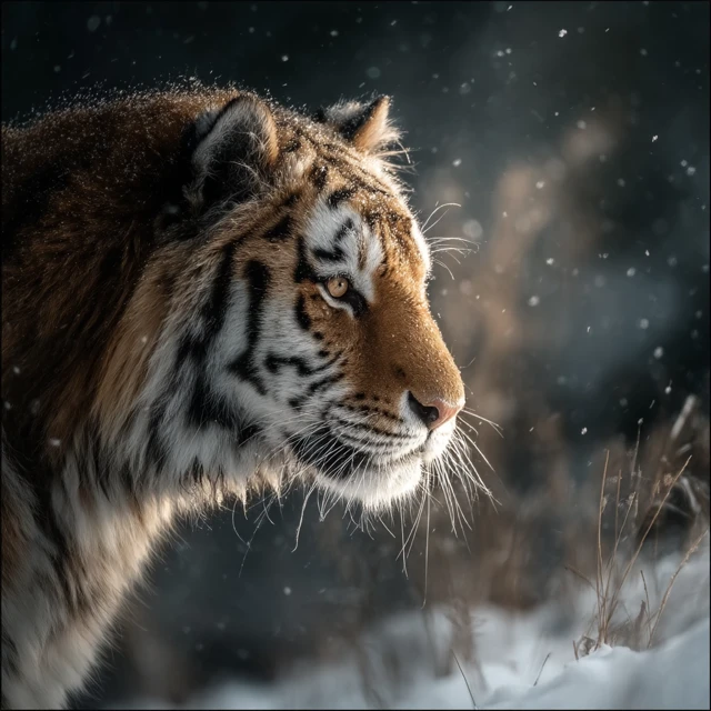 Majestic Tiger Portrait Stunning Wildlife Photography