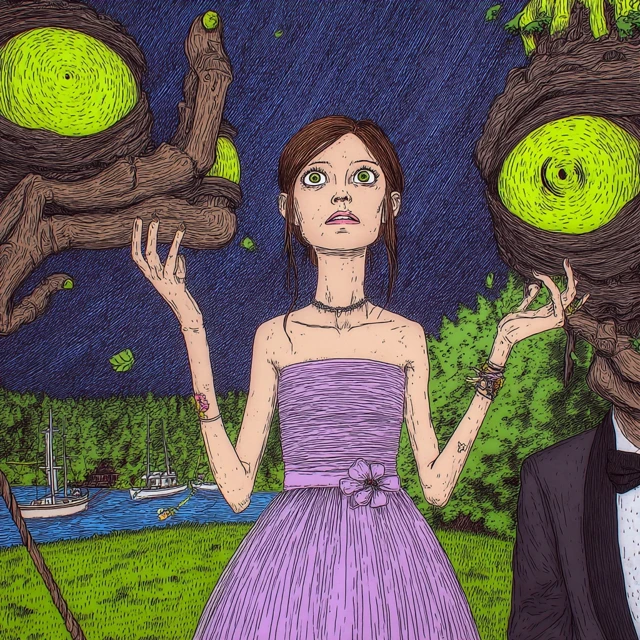 Surreal Fashion: Woman in a Forest