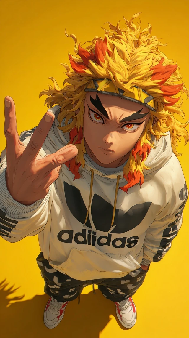 Rengoku Adidas Anime Wallpaper