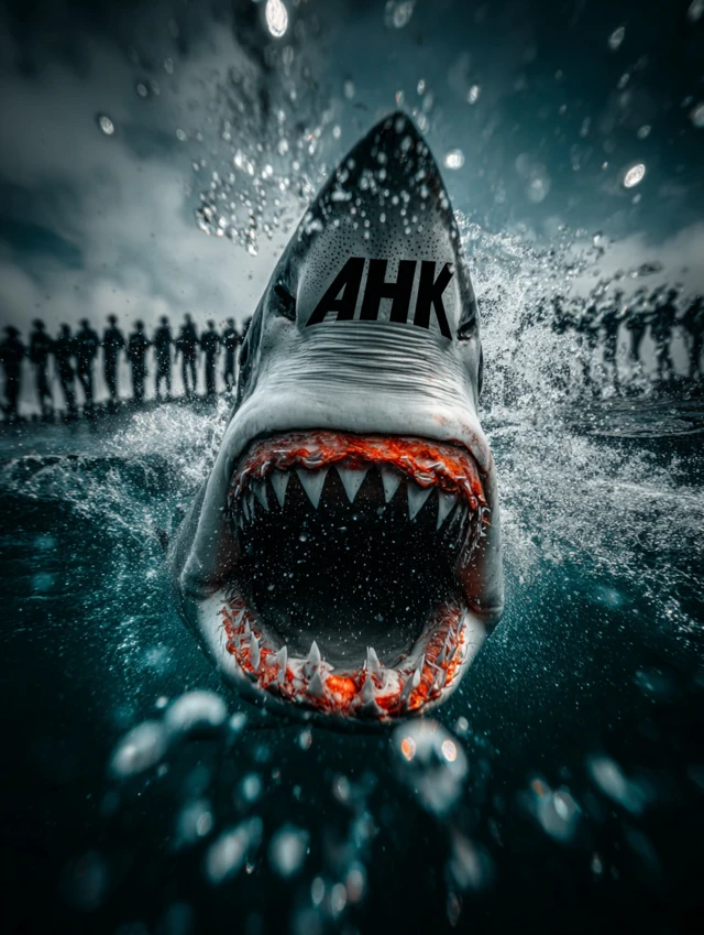Great White Shark Underwater Close Up