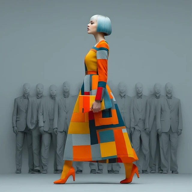 Creative Designer Against Conformity Fashion Photo