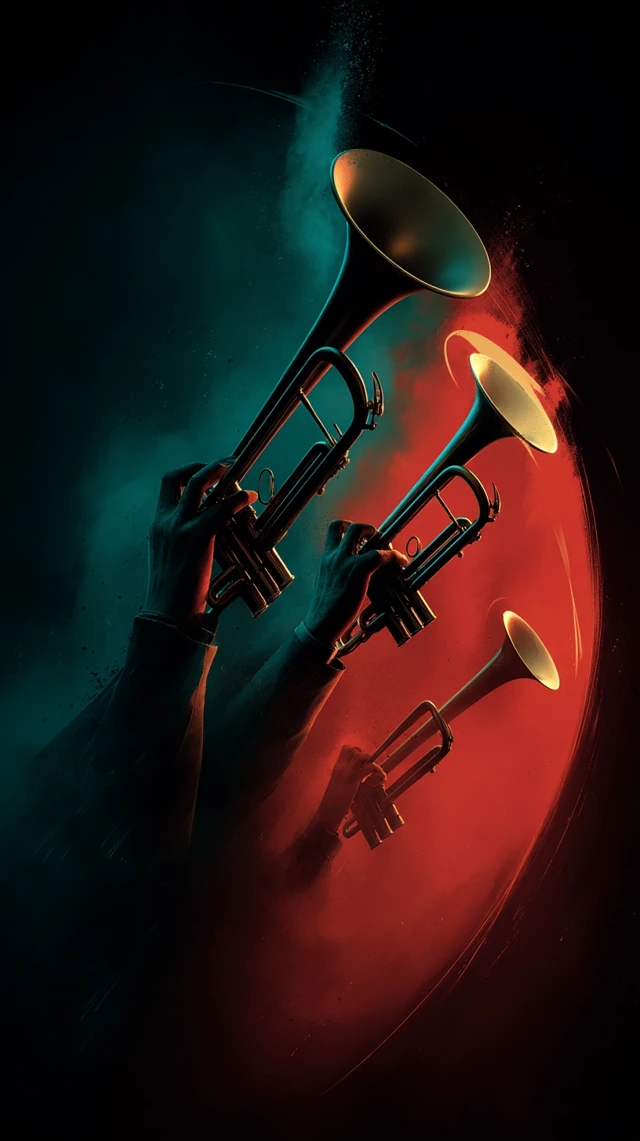 Saxophone and Trumpet Ensemble Art