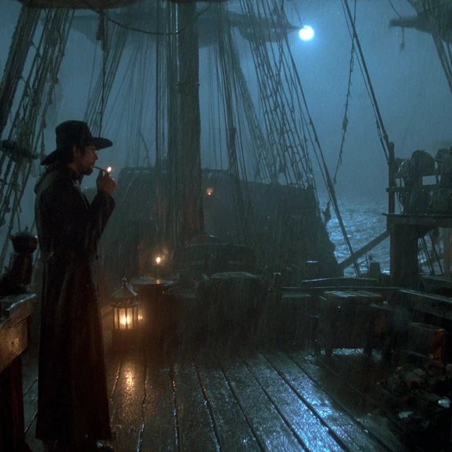 80s Dark Fantasy Witchhunter Galleon
