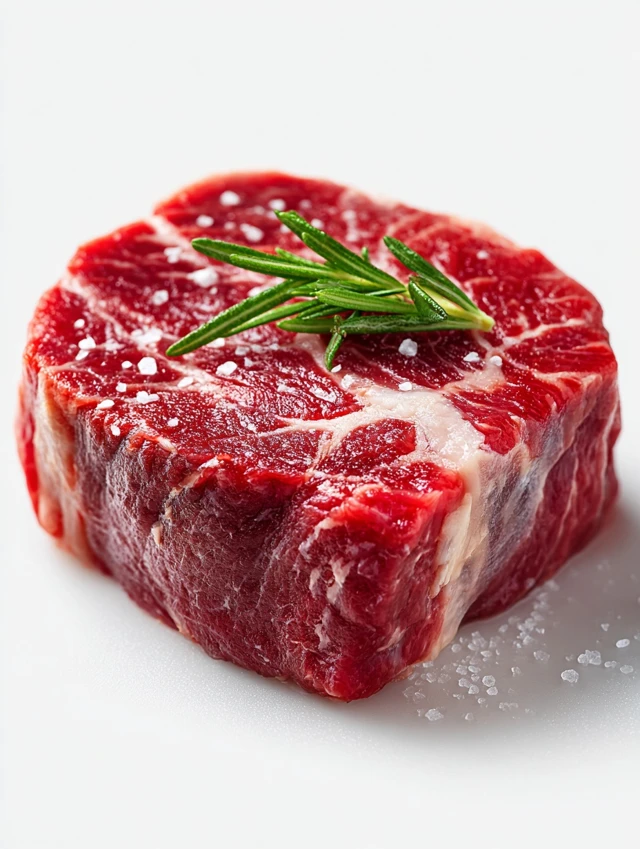 Fresh Beef Cut with Rosemary and Salt
