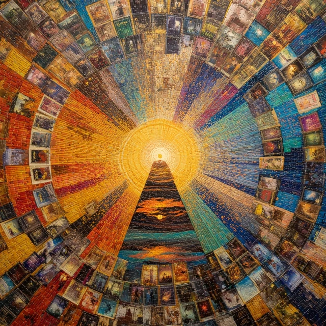 Journey to SelfDiscovery Mosaic Art Hope and Enlightenment