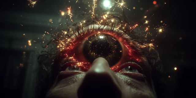 Surreal Psychedelic Eye Galaxy Inside Out