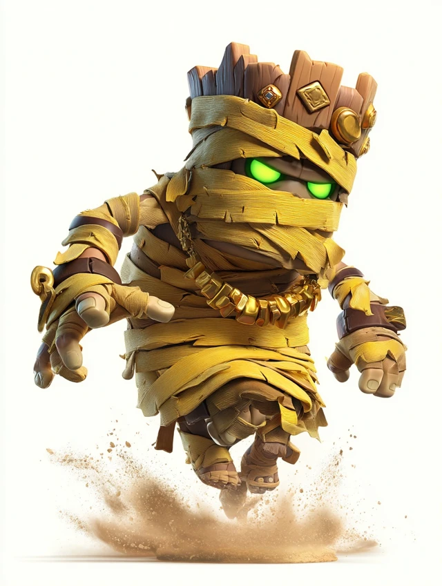Clash Royale Mummy Monster 3D Illustration