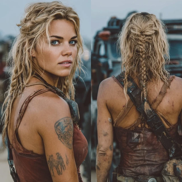 Mad Max Inspired Beautiful Woman Portrait