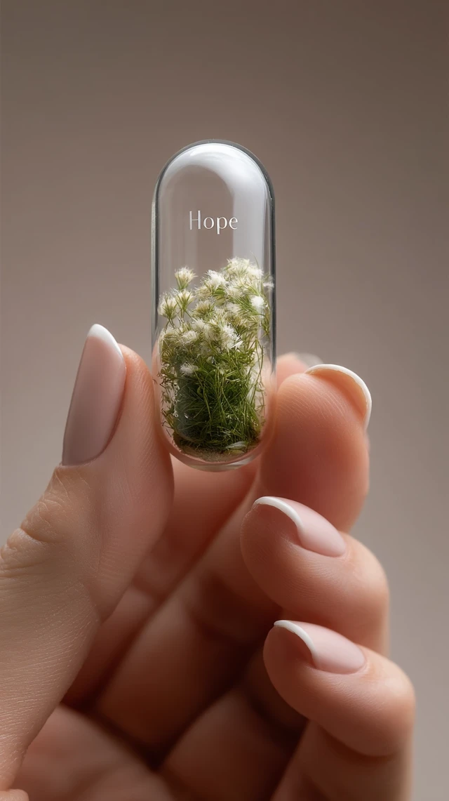 Hope in a Capsule: Tiny Garden and Delicate Manicure