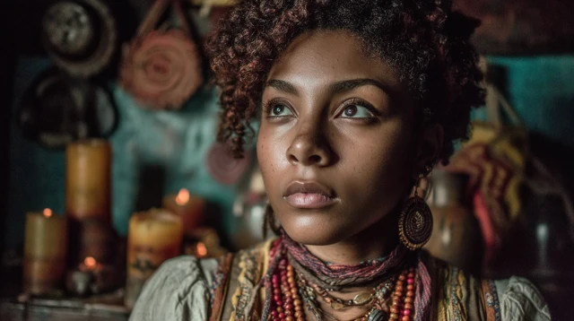AfroCuban Portrait Spiritual Beauty and Faith