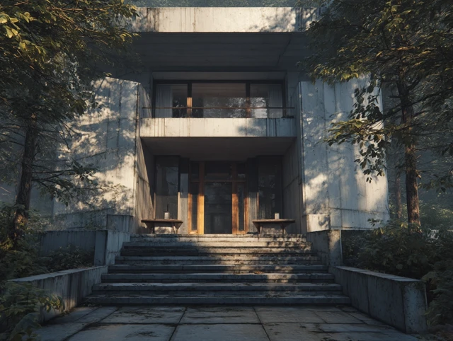 Modern Concrete Architecture Japanese Inspired