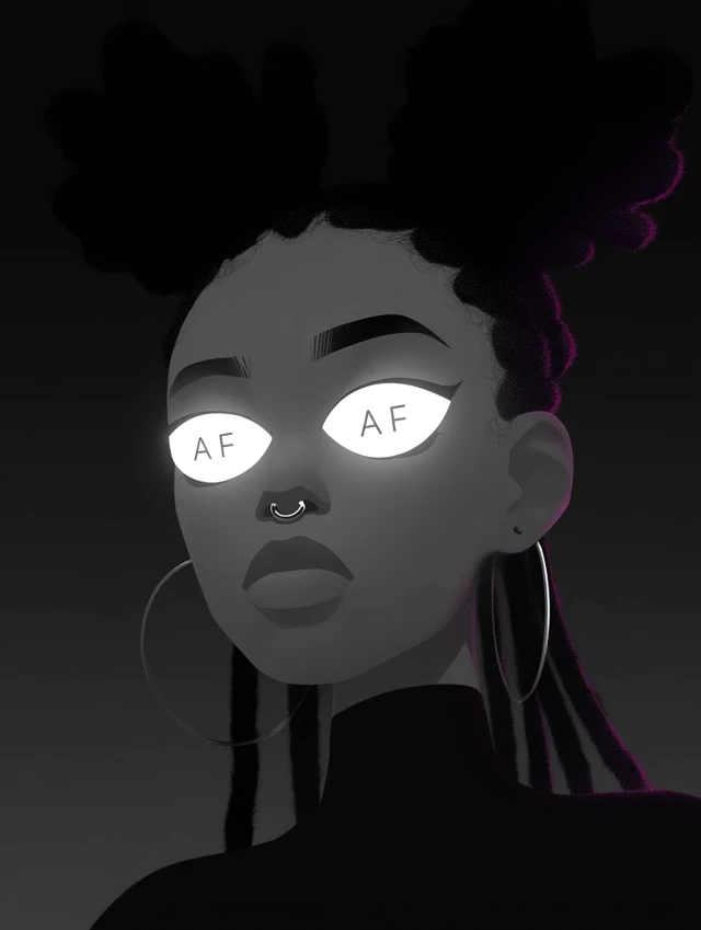 Black Girl Illustration Black AF