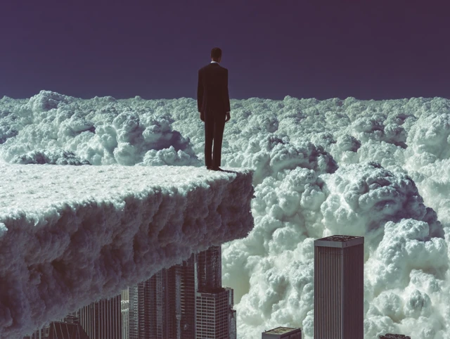 Futuristic City in the Clouds - A Journey to Knowledge