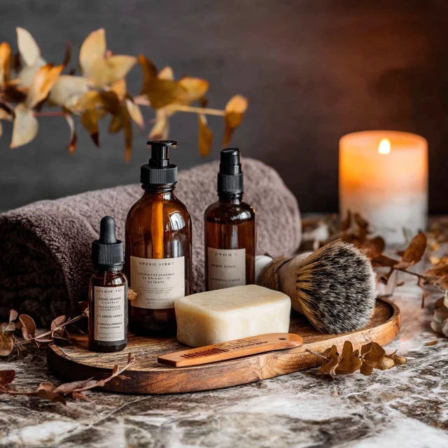 Organic Barber Products Still Life