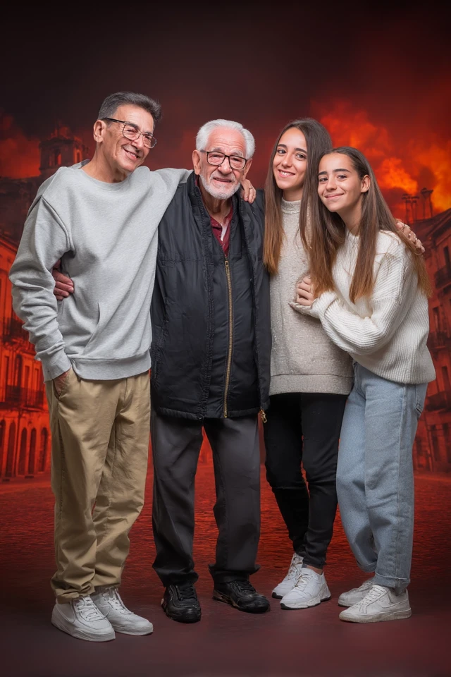 Spanish Family Facing Apocalypse Photo