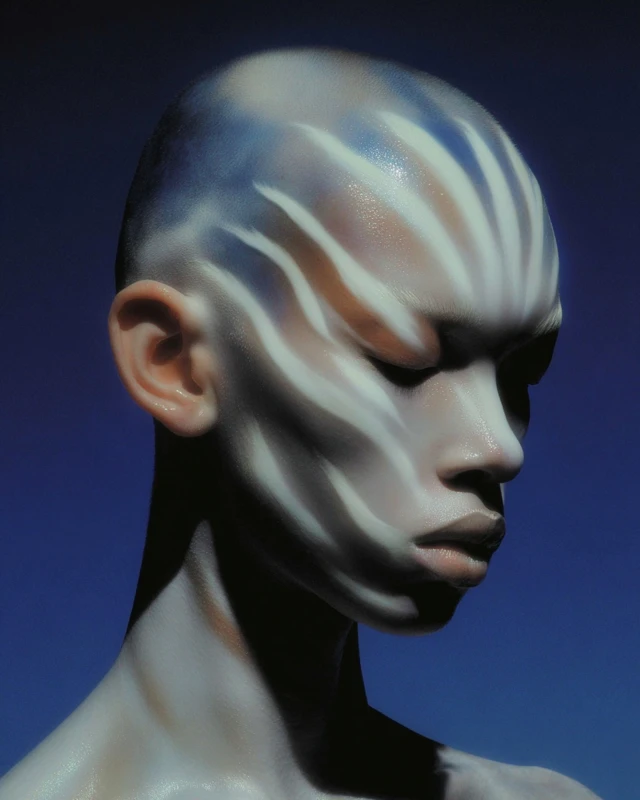 Androgynous Portrait Futuristic Fashion Editorial