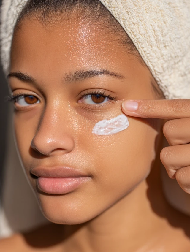 Black Woman Skincare Routine Glowing Skin Wellness