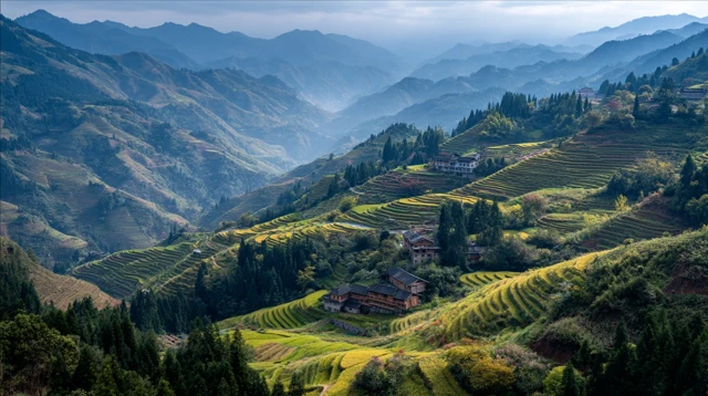 Guizhou China Morning Landscape Photography